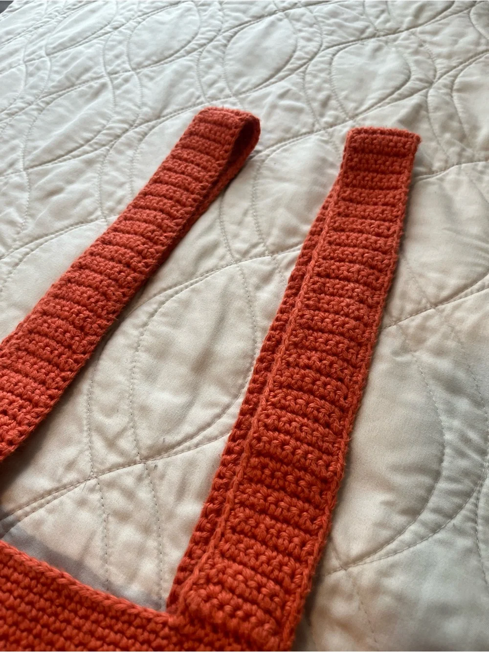 Handmade Crochet Tote Bag in Rust - Picture 5 of 12